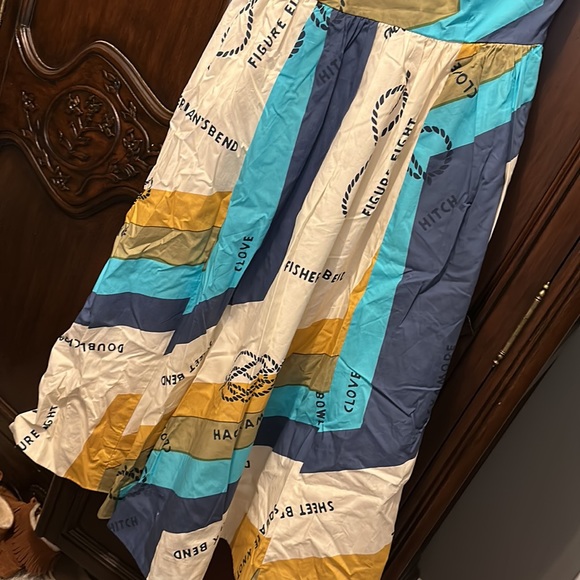 JCREW ONE SHOULDER DRESS in RAFFI SAIL AWAY PRINT sz6 NWT - Picture 5 of 10